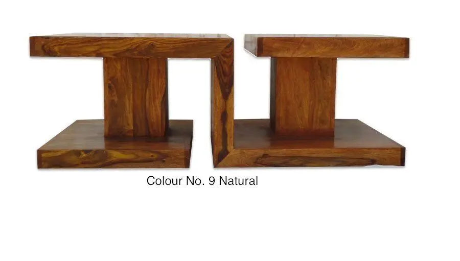 Solid wood Z shaped Coffiyano coffee table.