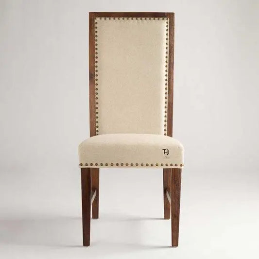 Solid Sheesham Wood Full Upholstered Amira Dining Chair.