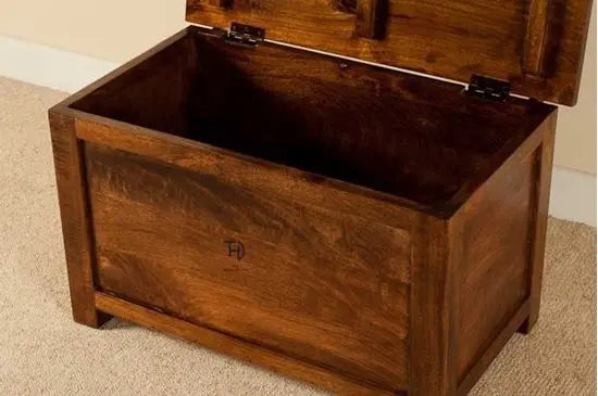 Simple wooden storage box