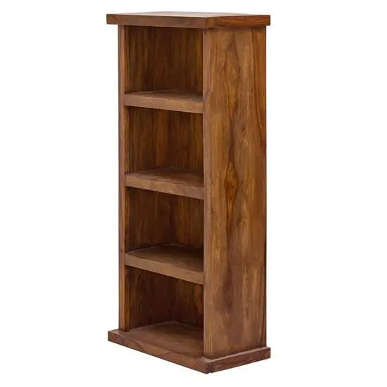 Solid Sheesham Wood Four Shelf Cd Rack Mishipa.
