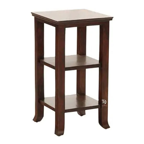 Sheesham Wood Two Shelf Caledonia Telephone Stand.