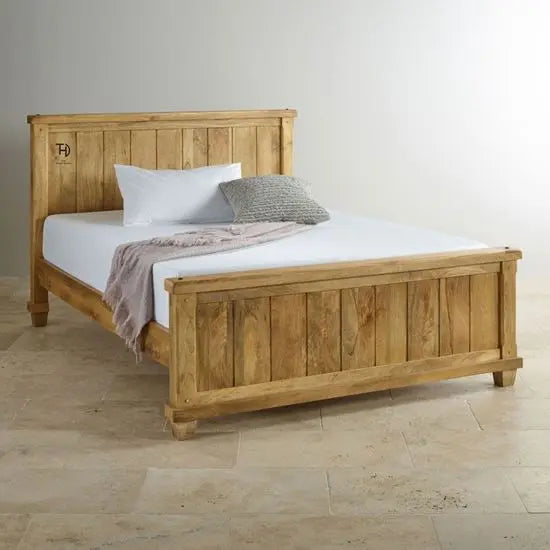 Solid Wood Devi king Size Bed. Strong Bed With Classy Design.