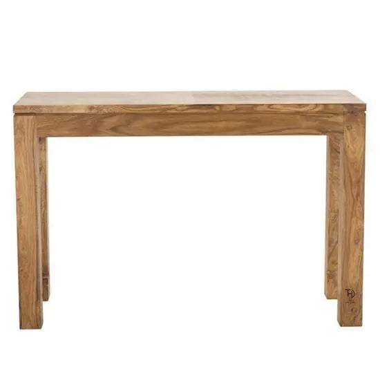 Real wood console table