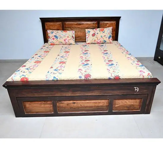 Traditional design storage bed