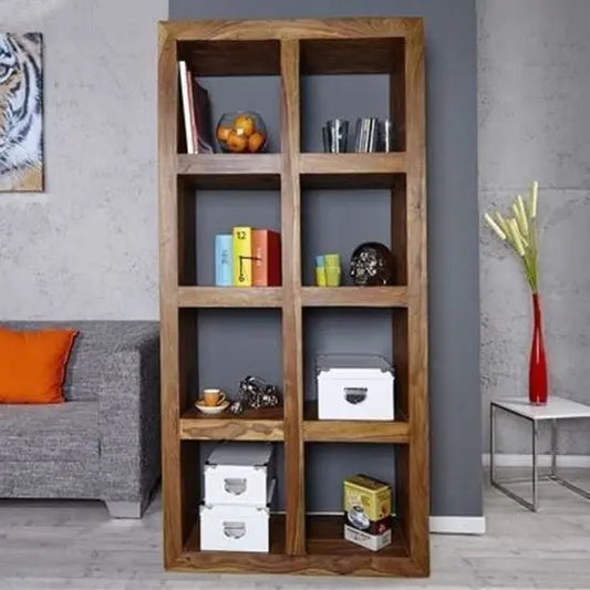 Open Shelf Lucyno Book Shelf Made in Solid Sheesham Wood.