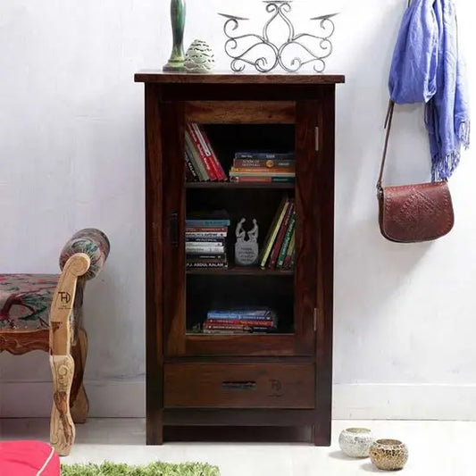 Solid Wood One Door One Drawer Megan Mini Almira.