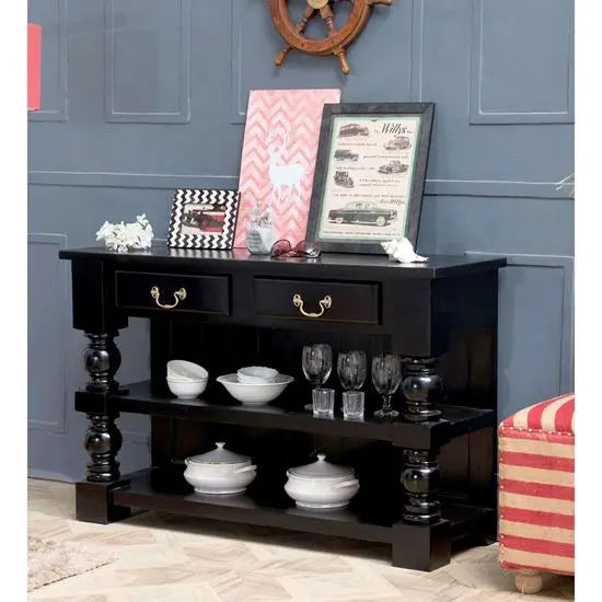 black color console table online