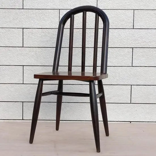 Solid Sheesham Wood Round Back Aur Chair.