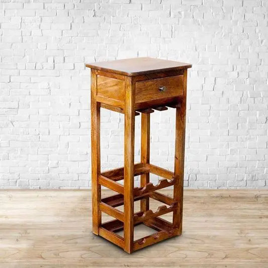 One Drawer Chota Bar Cabinet Made in Sheesham Wood.