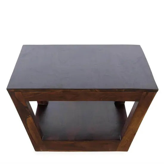 Laatto Coffee Table Made in Sheesham Wood, Strong Wooden Coffee Table. Rectangular Shape Coffee Table.