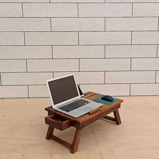 Wooden One Drawer Noah Laptop Table For Use For Work in Laptop.