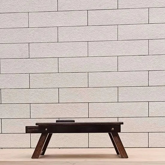 Designer One Drawer Noah Laptop Table Walnut Made in Solid Sheesham Wood.