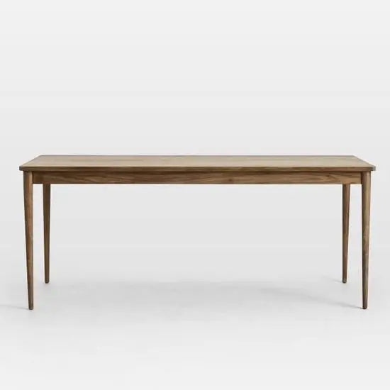 sleek leg and light weight dining table.