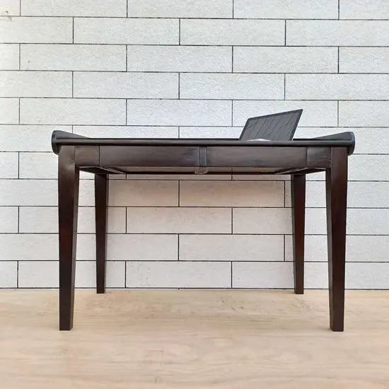 Solid Wood Two Big Drawer and One Small Drawer Thunder Black Desk.