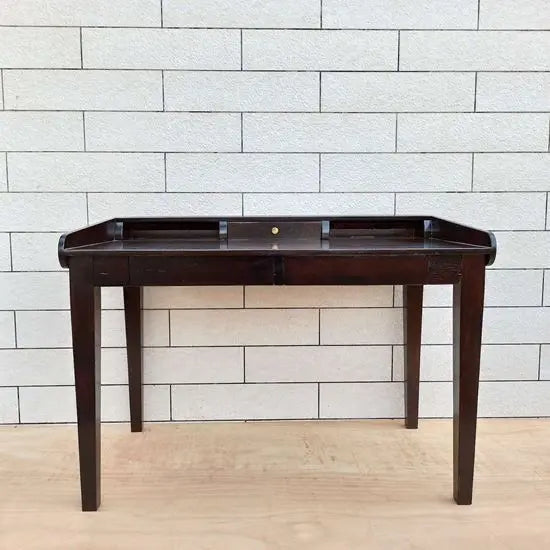 Two Big Drawer and One Small Drawer Thunder Black Desk Made in Solid Sheesham Wood.