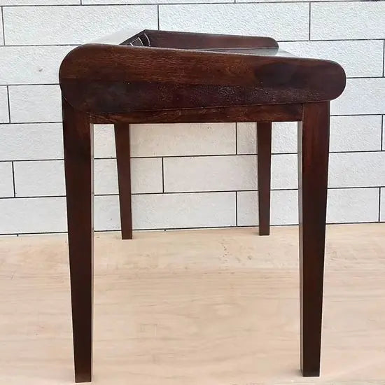 Sheesham Wood Two Big Drawer and One Small Drawer Thunder Black Desk.