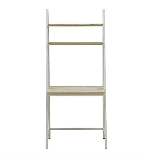 Mango Wood Ladder Study Table White.