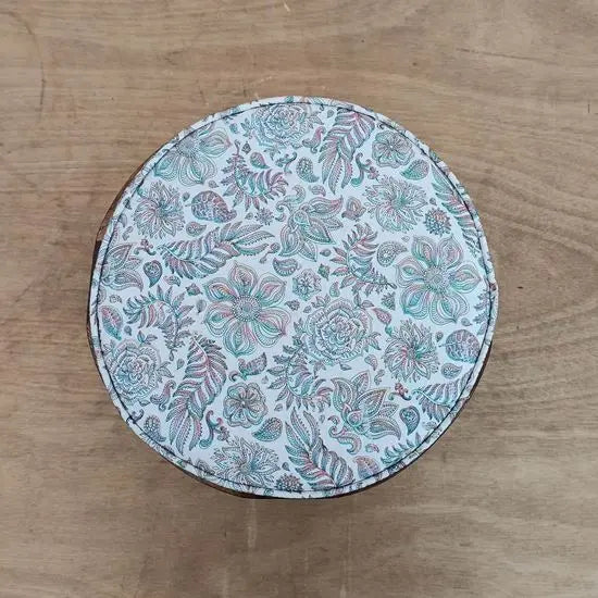 Rajsee Footstool Cream The Home Dekor