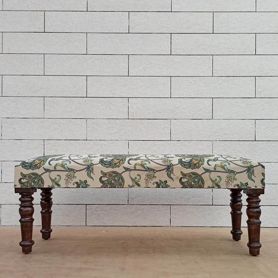Sarah Flower Bench Cream