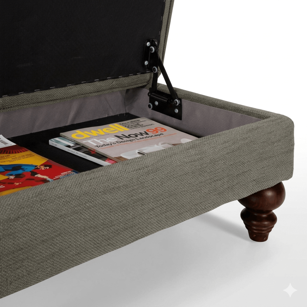 Storage Footstool with sitting