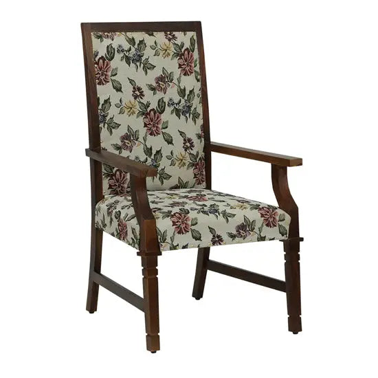 Amira Chair With Handrest Made in Solid Sheesham Wood.