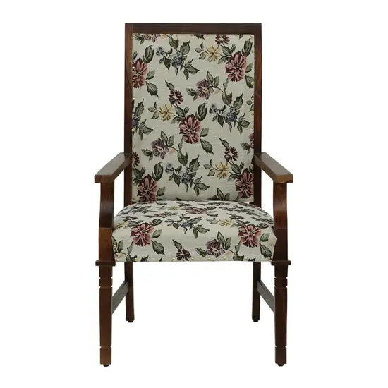 Wooden Amira Chair With Handrest.