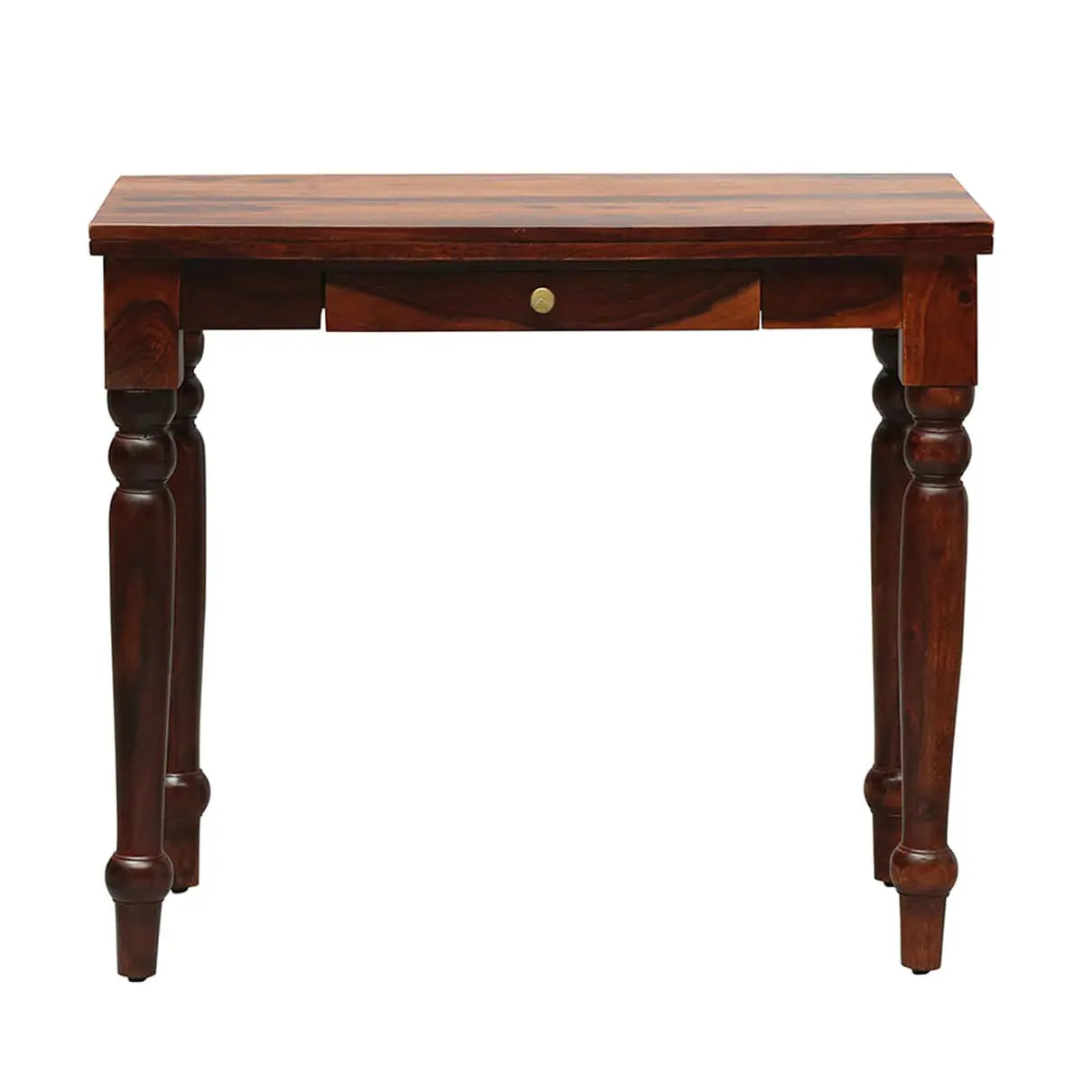 Wooden One drawer carving legs Lazer study table honey.