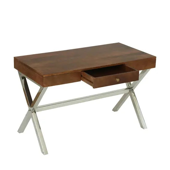 Wooden and SS Frame One Drawer Dune Xtriva Study Desk.