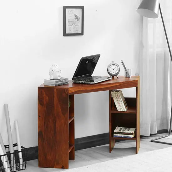 Corno Dune Desk Made in Solid Sheesham Wood.