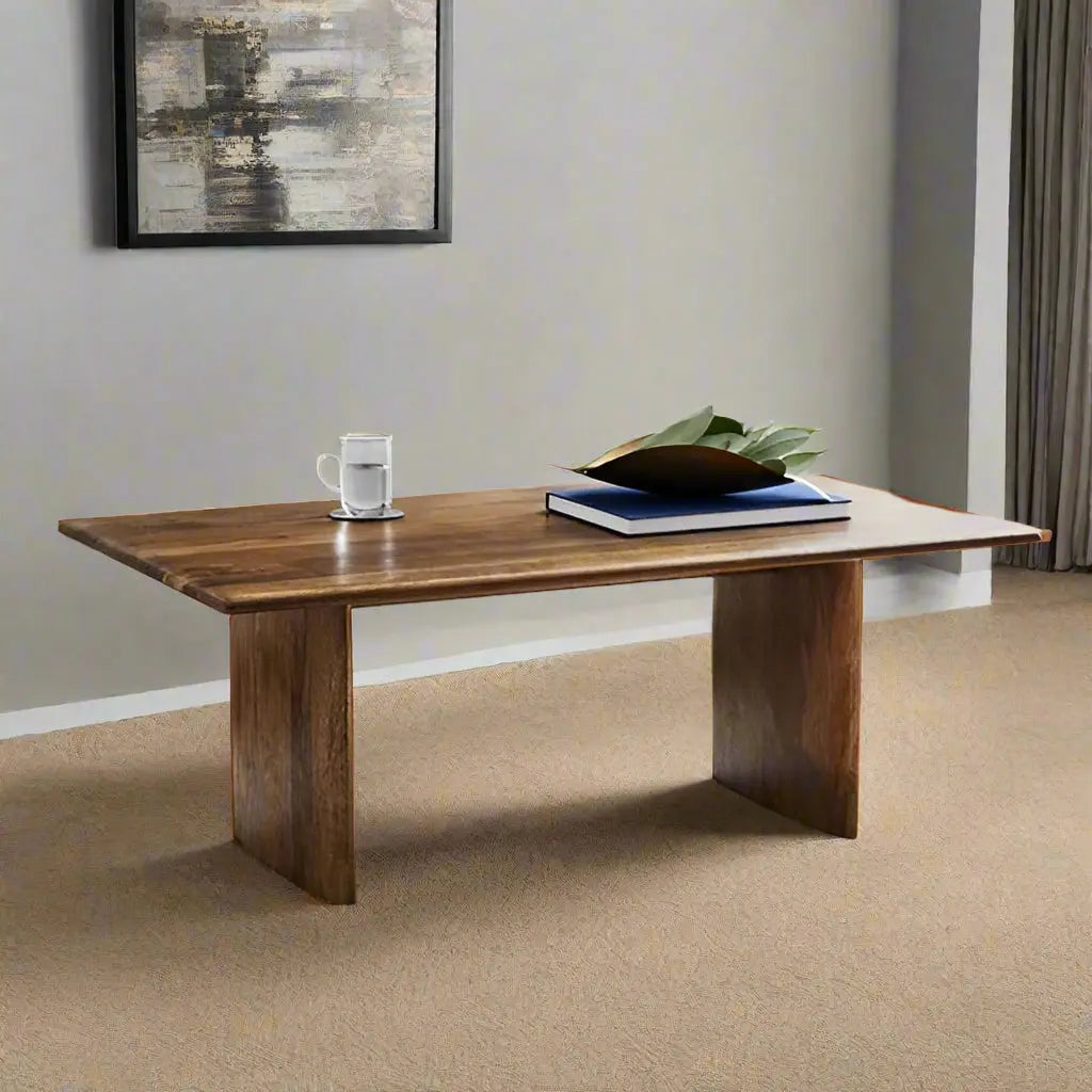 A Rectangular shaped Modern Center Table made in Solid mango wood.