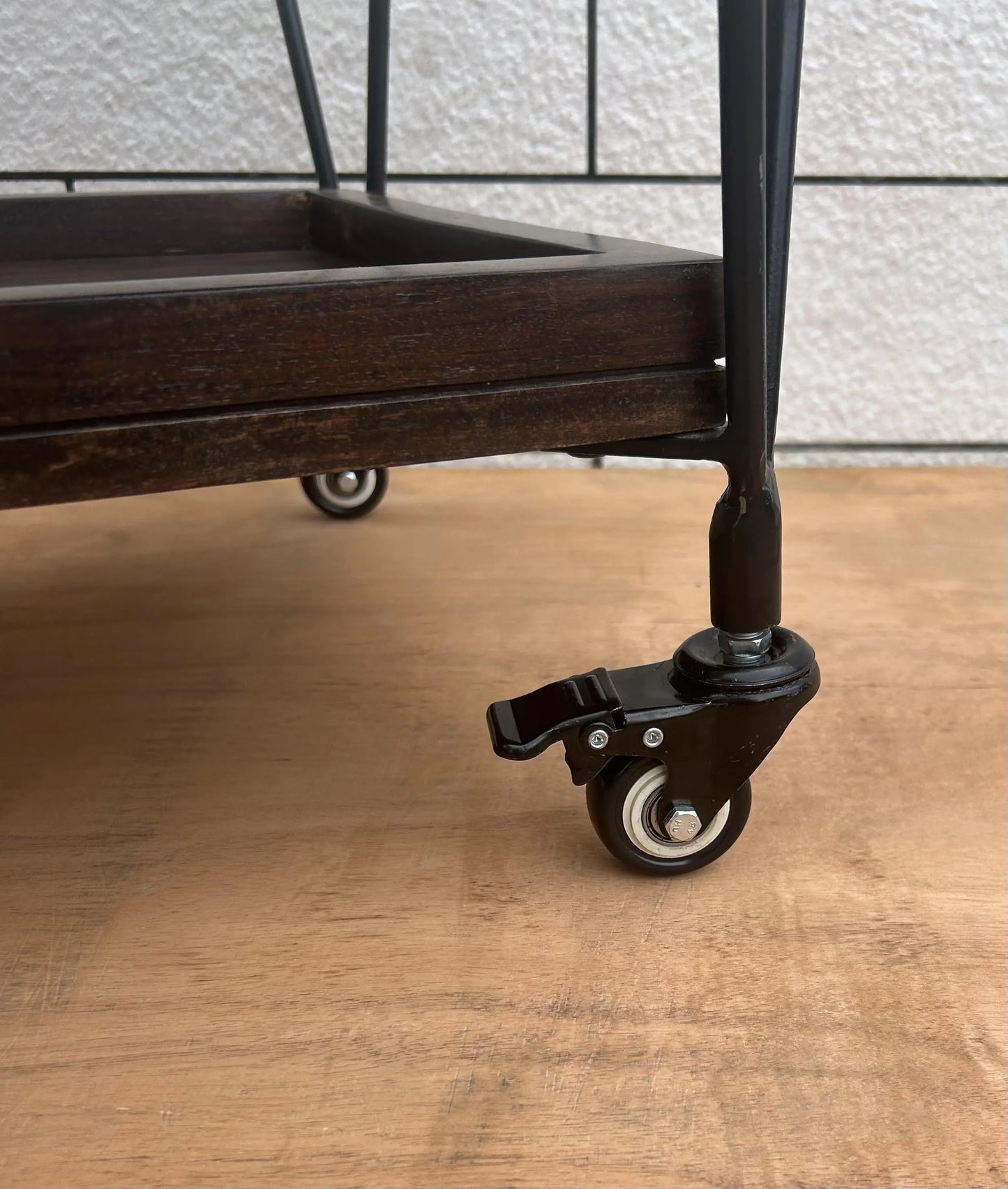 Solid Wood and Metal Frame Oli Serving Trolley.