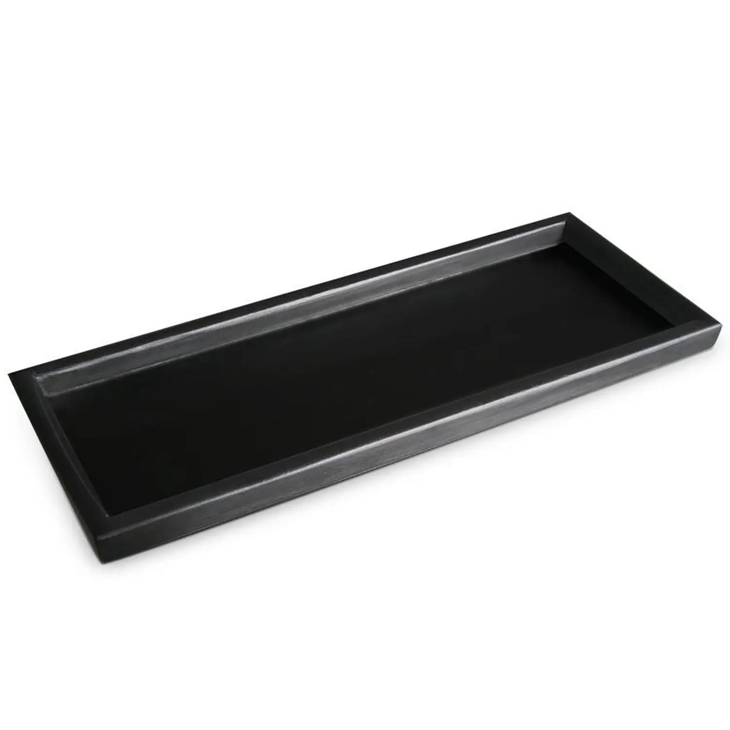 Wooden Black rectangle shape Oli serving tray.