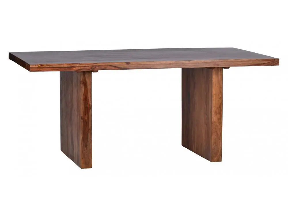 A rectangle shape Parler Dining table made in Solid sheesham wood.