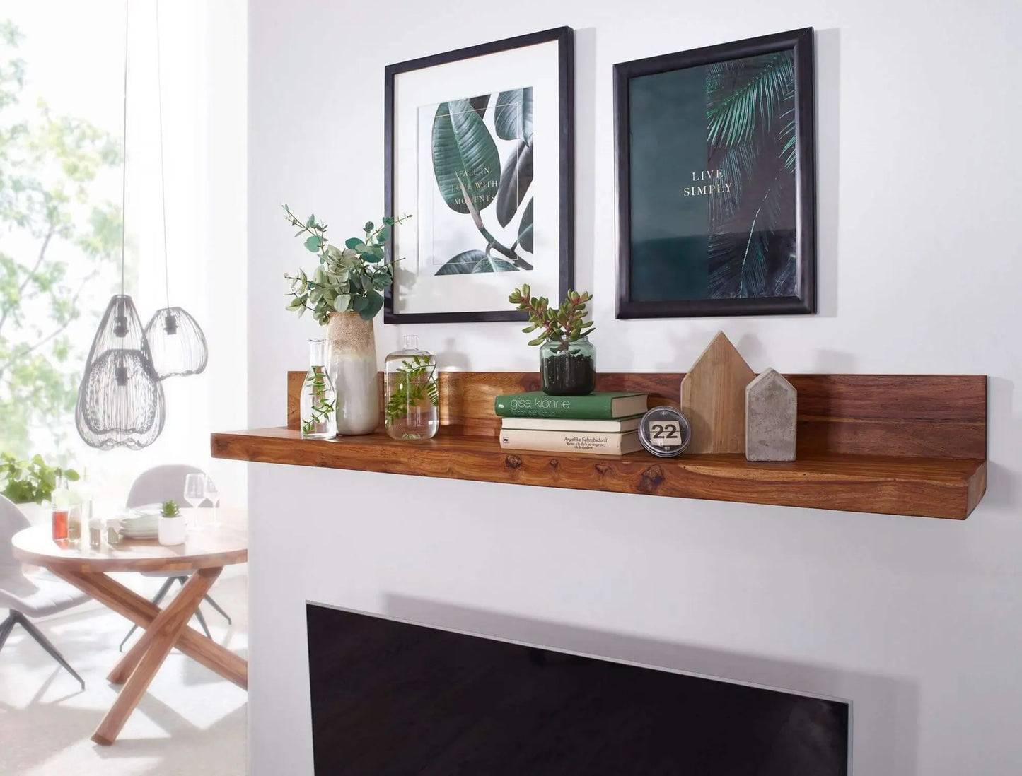 Sheesham Wood Simple Design Slan Wall Rack.