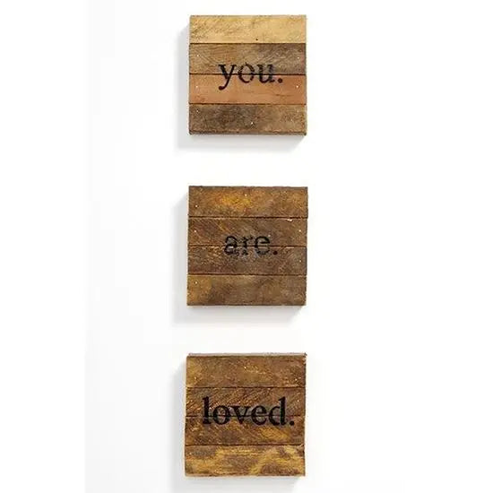 Wooden Wall art set 3 pcs The Home Dekor