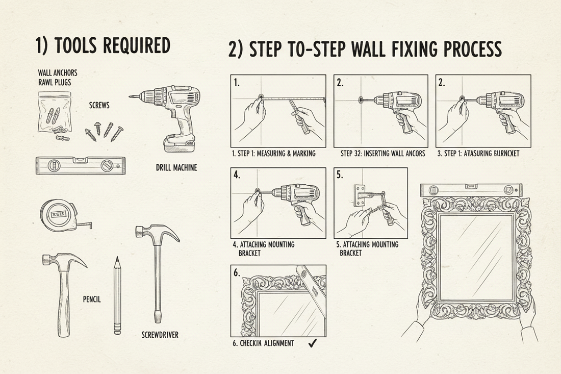 mirror frame assembly