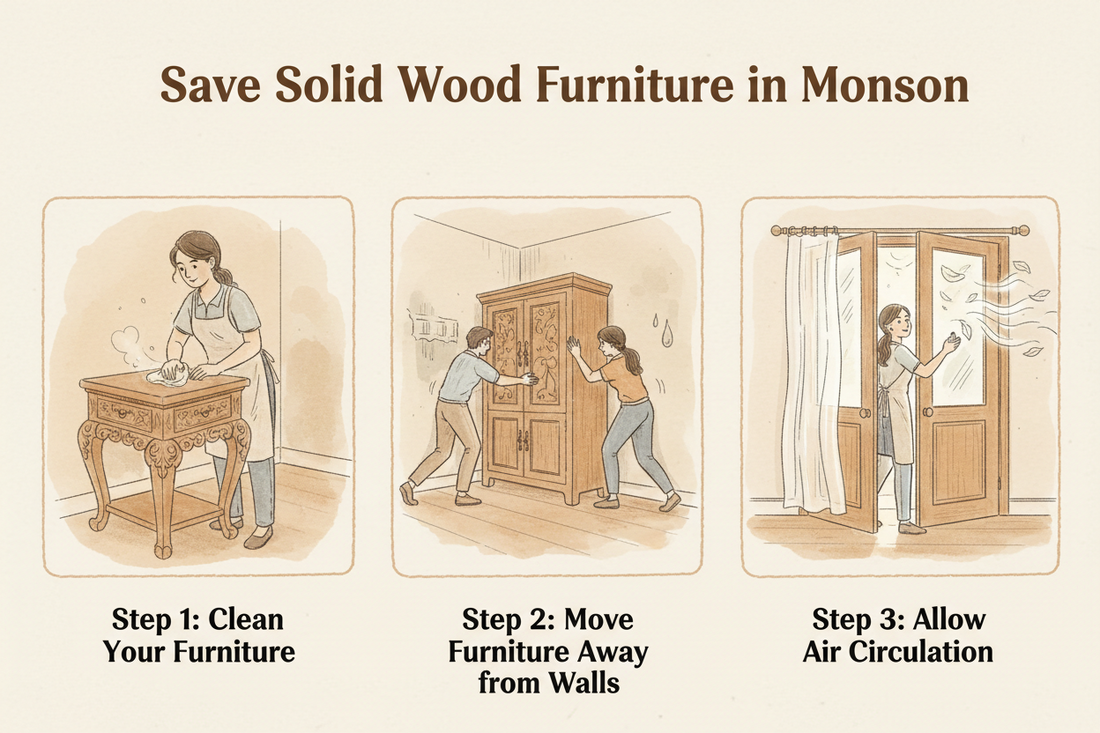 Monsoon Furniture Care Guide: Protecting Solid Wood Furniture from Moisture and Humidity