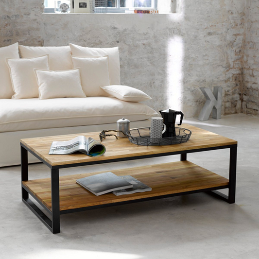 Devi Modern Industrial Coffee Table