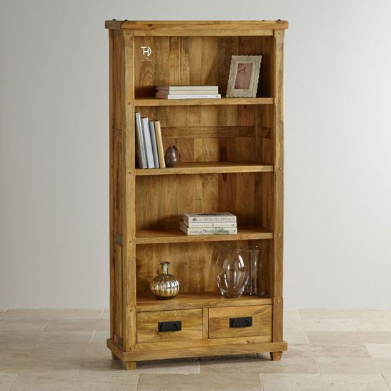 Devi Bookshelf 2 Drawers - The Home Dekor