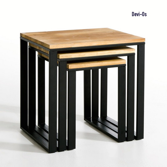 Devi Metal Stool Set