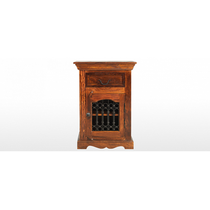 Vintage jali bedside table