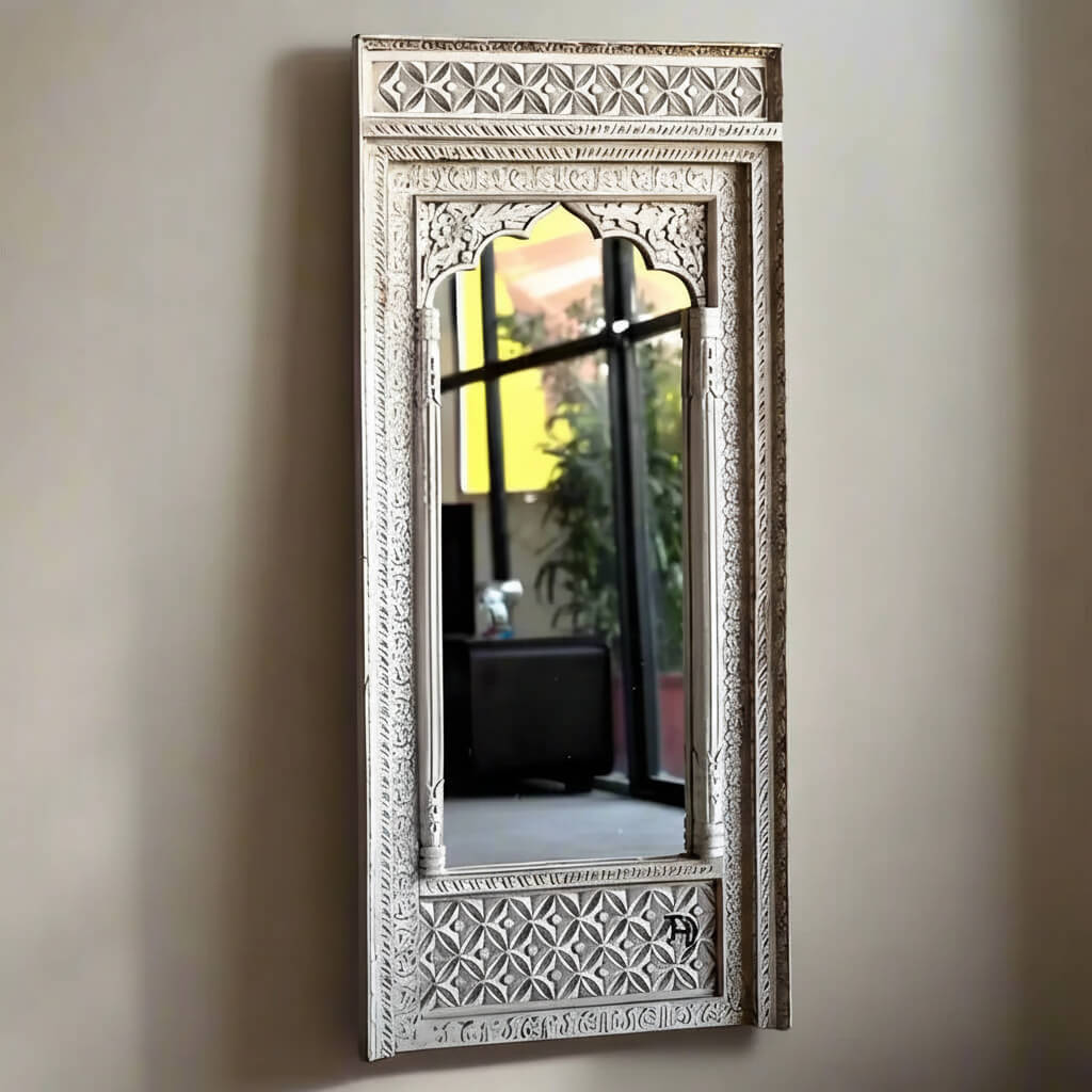 Jharokha Wooden mirror frame