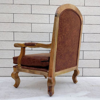Letherite Charles Chair with Stool