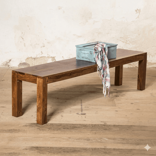Three seater Wooden bench for dining table.