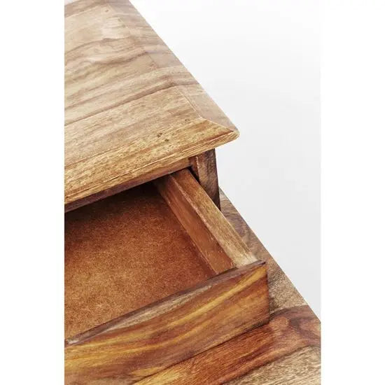 Sheesham Wood Four Drawer Owada Desk Natural. 