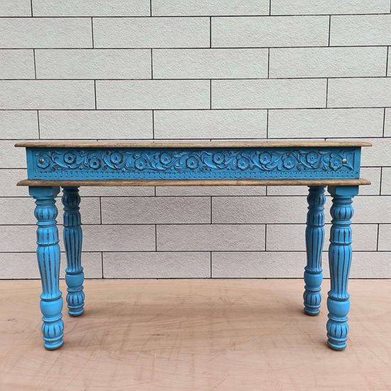 Rustic Blue Console Table