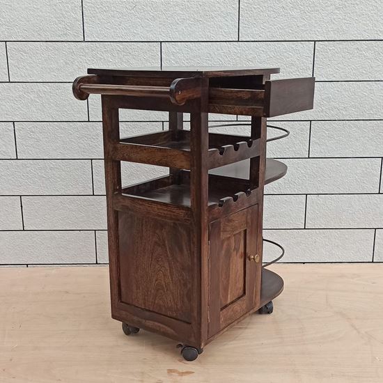 Logan Bar Cabinet Walnut - The Home Dekor