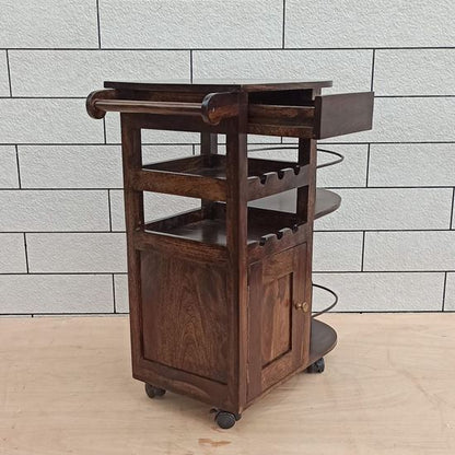 Logan Bar Cabinet Walnut - The Home Dekor