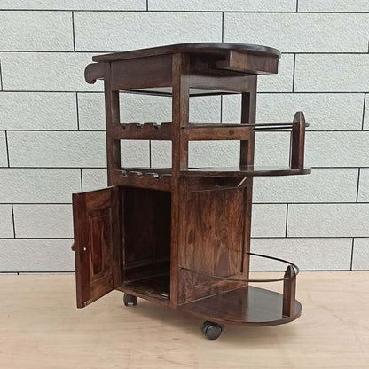 Logan Bar Cabinet Walnut - The Home Dekor