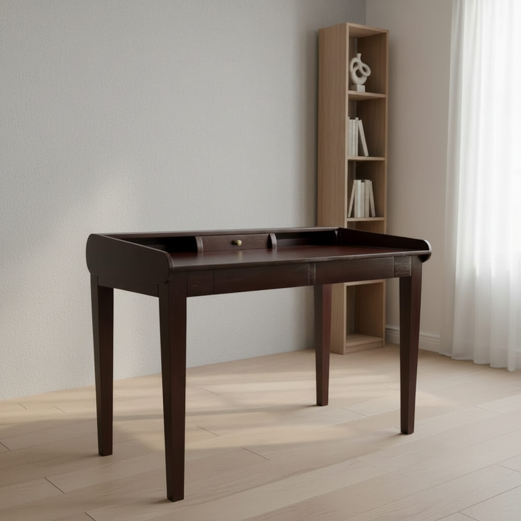 Wooden Two Big Drawer and One Small Drawer Thunder Black Desk. 